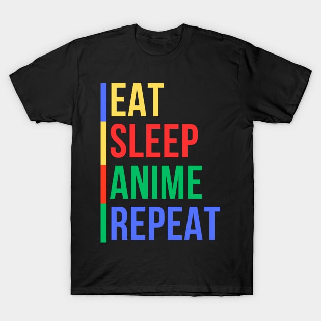 Otaku Routine (Mood Colors) T-Shirt by Mood Threads